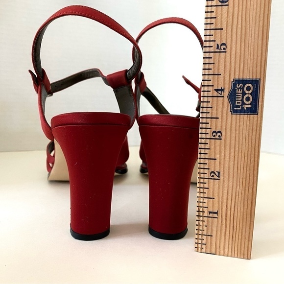Sam & Libby “Marla” Cabernet Red Formal Heels size 10 — Y2K - Picture 14 of 14